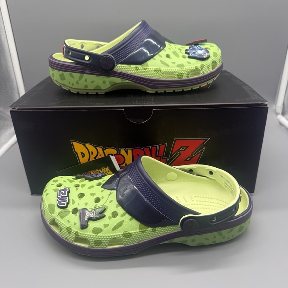 Crocs Dragon Ball Z Cell Green Classic Clogs Mens 9‎ Womens 11 MSRP $70 - Picture 3 of 10